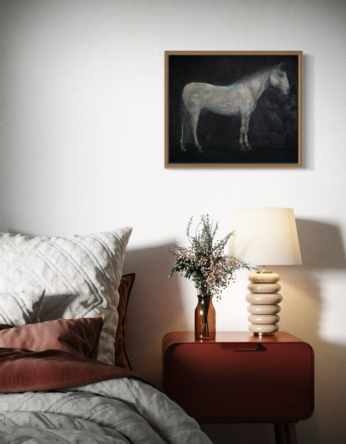 Horse | Framed Giclee Print on Canvas